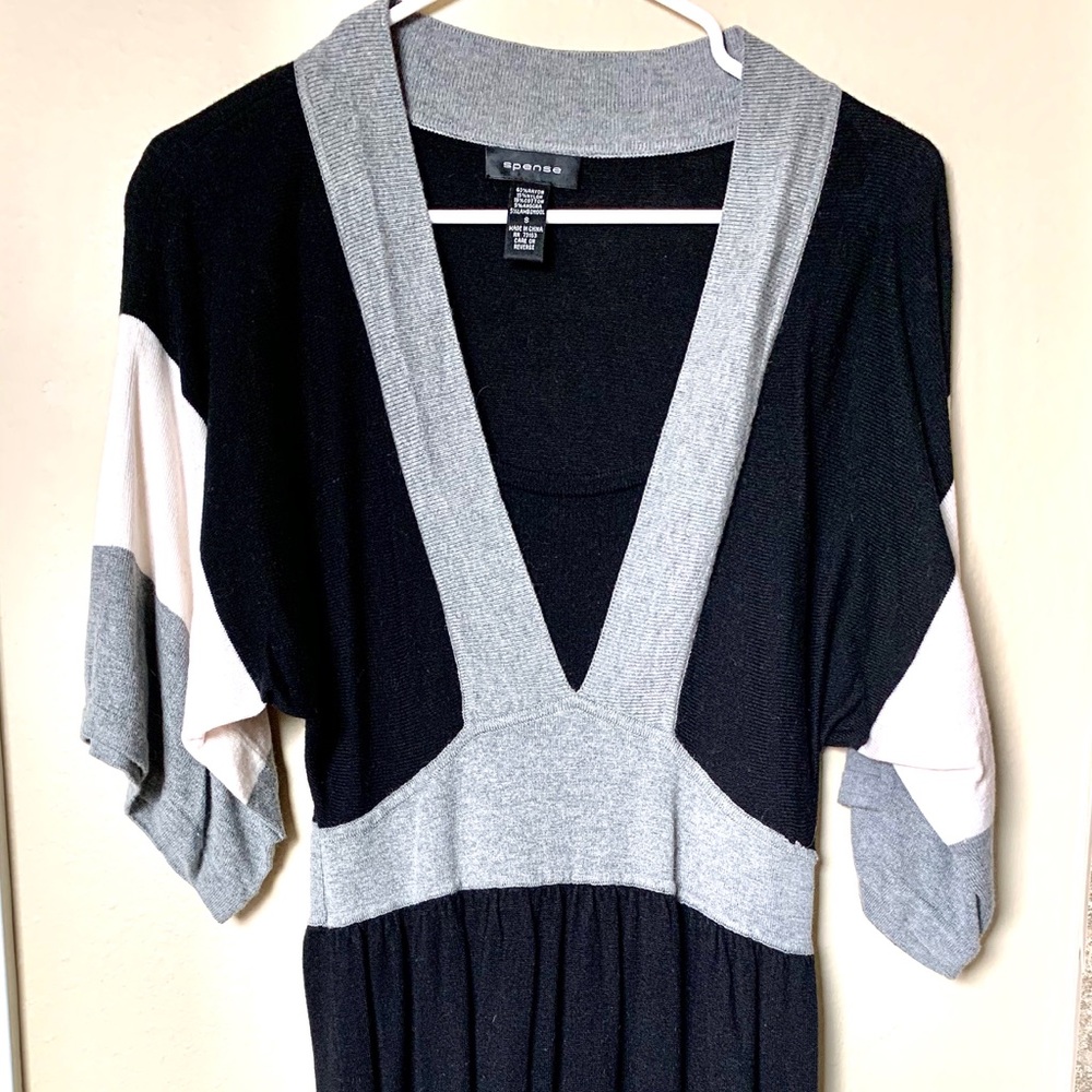 Spense colorblock sweater dress